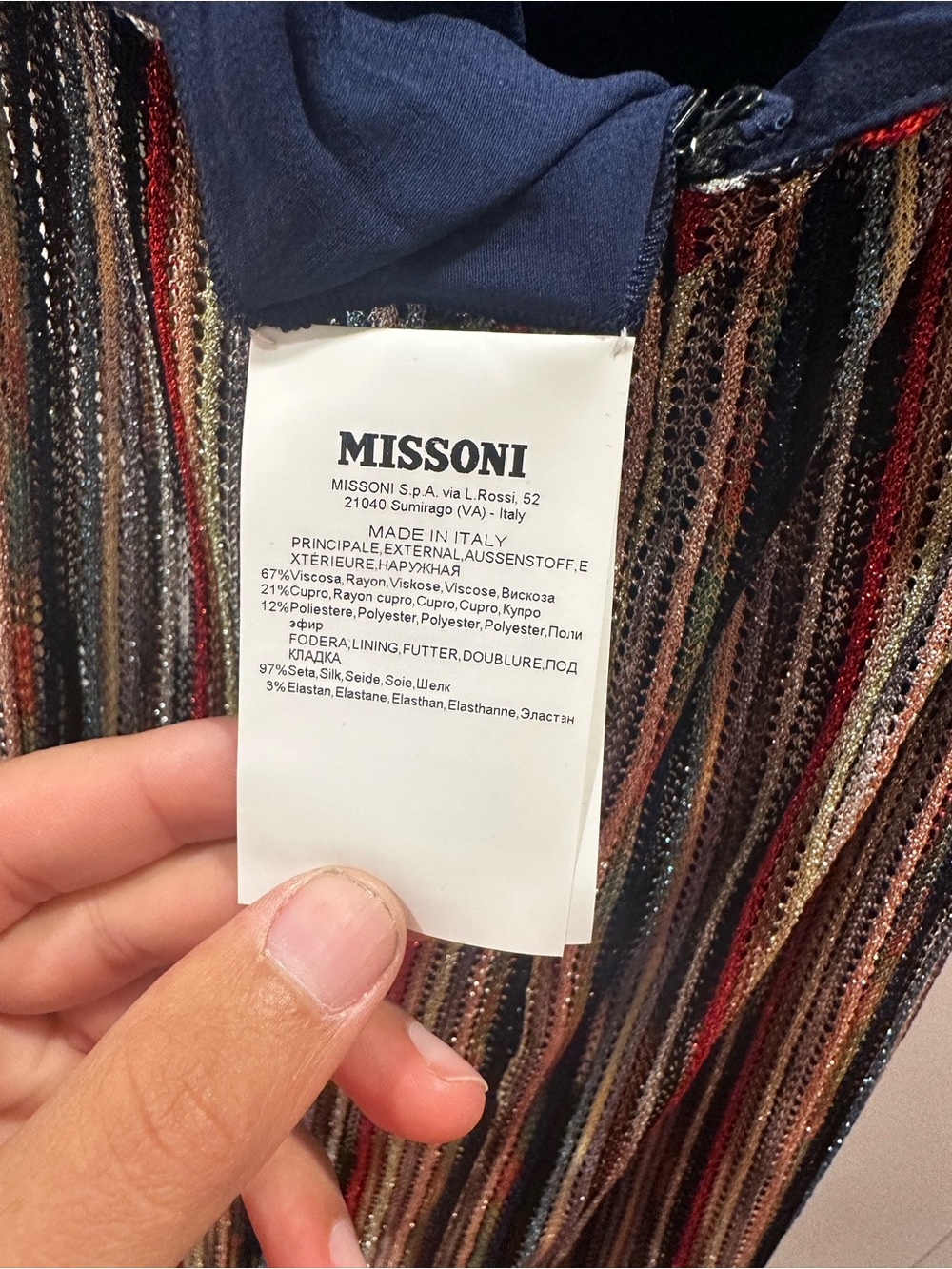 Missoni Multicolor Striped Halter Maxi Dress - Picture 6 of 7